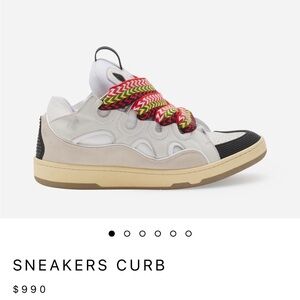 The Curb confident design and exaggerated. Made in nappa suede mesh lightly worn